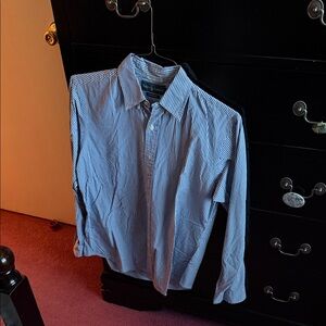 Polo by Ralph Lauren Blue and White Striped Dress Shirt